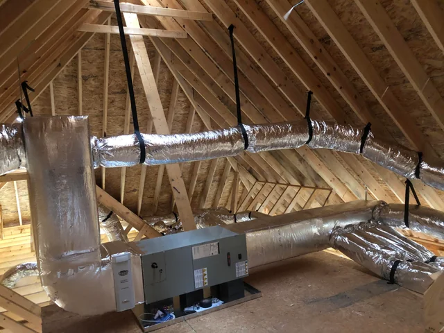 ductwork not installed properly causing leakage